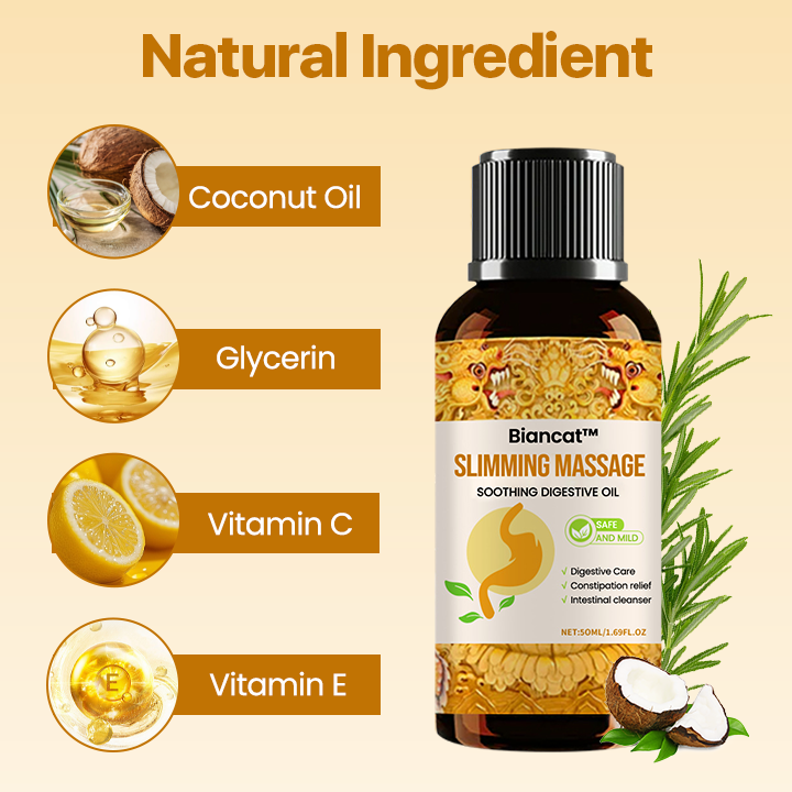 Λάδι Μασάζ Αδυνατίσματος για Καταπράυνση της Πέψης