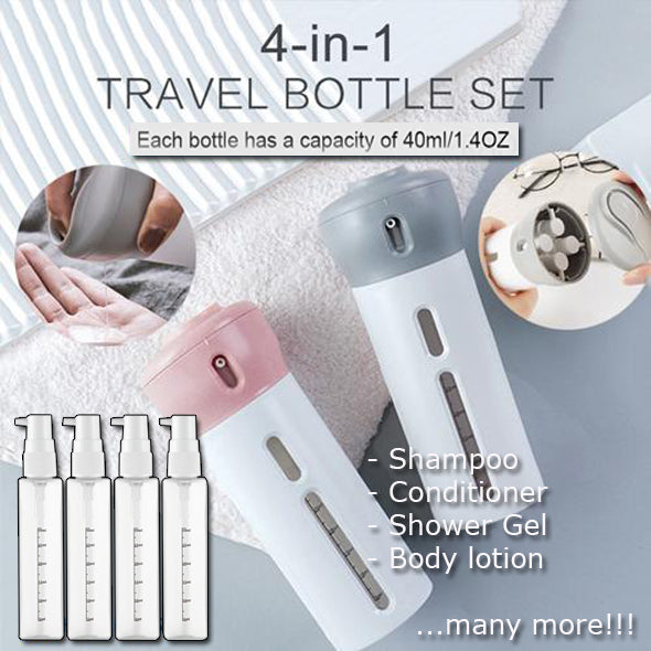 Σετ Ταξιδιού All-in-One – Στιλάτη Τσάντα & ΔΩΡΟ Επαναγεμιζόμενο Μπουκάλι