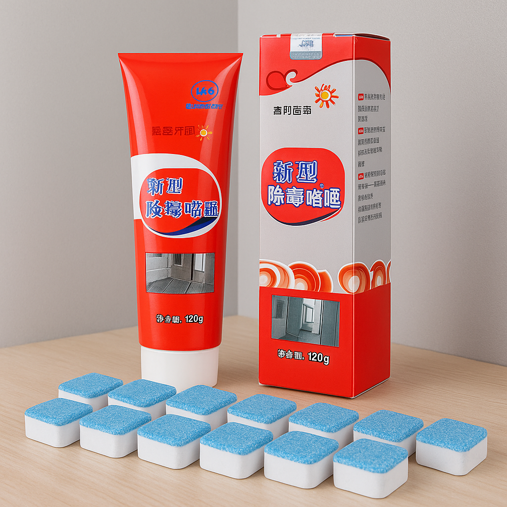 Τζελ αφαίρεσης μούχλας και ΔΩΡΟ 12 Ταμπλέτες καθαρισμού πλυντηρίου ρούχων – Το απόλυτο σετ καθαρισμού 2 σε 1