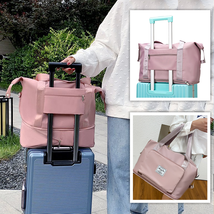 Σετ Ταξιδιού All-in-One – Στιλάτη Τσάντα & ΔΩΡΟ Επαναγεμιζόμενο Μπουκάλι