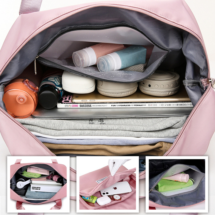 Σετ Ταξιδιού All-in-One – Στιλάτη Τσάντα & ΔΩΡΟ Επαναγεμιζόμενο Μπουκάλι