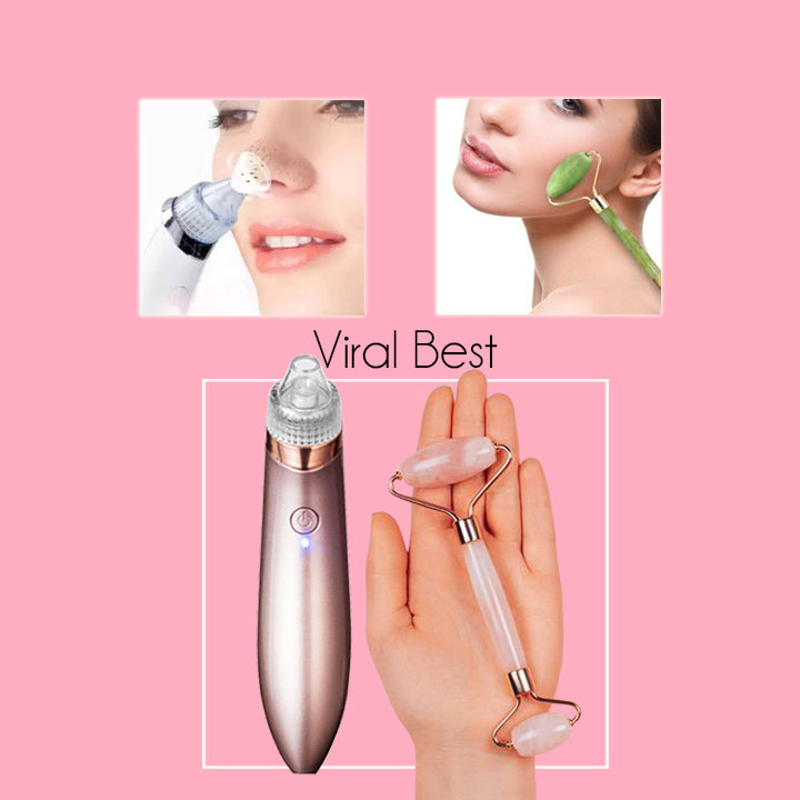 Σετ Roller & Πέτρα Για την Περιποίηση Του Προσώπου (Jade Roller-Gua Sha) & Εργαλείο Ομορφιάς